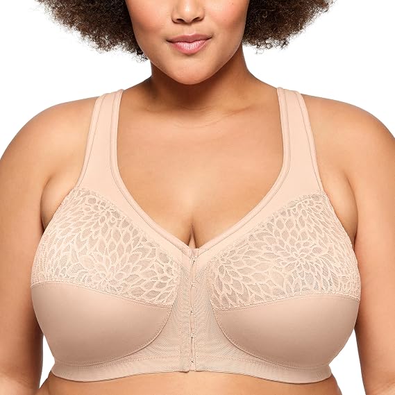 Glamorise Women's MagicLift Racerback Bra Wirefree 1206