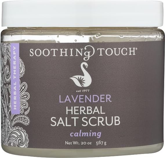 Soothing Touch Herbal Salt Scrub, Lavender - 20 Oz