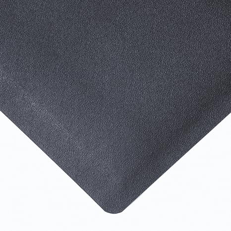NoTrax 480S0023BL 480-Pebble Trax 2' x 3' Black Anti-Fatigue Mat with Red