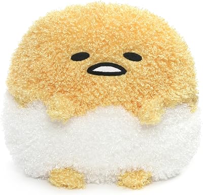 GUND Sanrio Gudetama Deluxe Egg in Shell Lazy Egg Plush Stuffed Animal, Yellow, 9.5