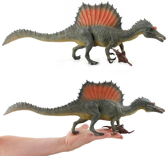 Gemini&Genius Dinosaur Toys Spinosaurus Figurine, Dinosaur Action Figure with Moveable Jaw, Boys Birthday Gift, Collection and Room Decoration | Realistic prehistoric dino figurine, great collection display, room decoration and wonderful birthday gift