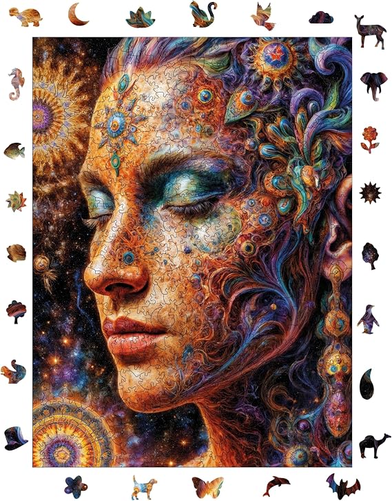 Ahşap Puzzle Yetişkin - Yıldızlar Leydisi - 450 Parça, 29 x 39 cm - Yapıştırıcı Folyo Dahil - Benzersiz Şekilli Parçalar & Özel Figürler - R1-44