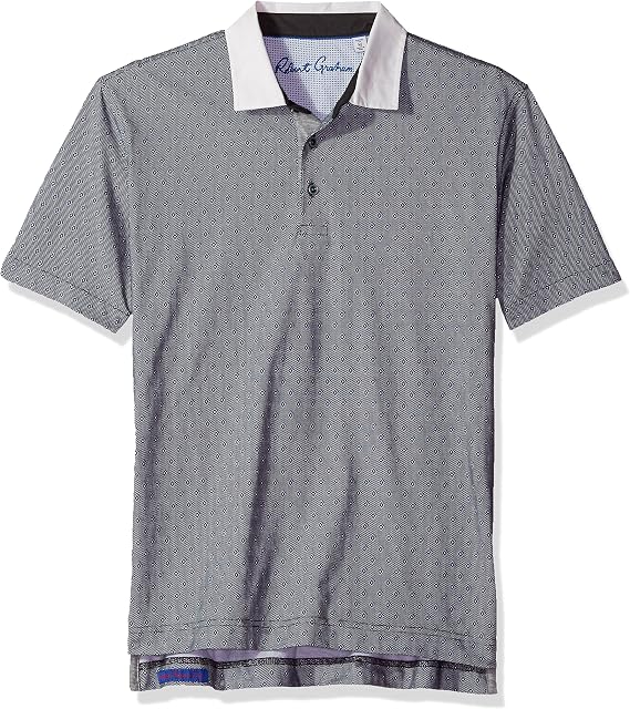 Robert Graham Osaka Short Sleeve Pima Cotton Knit Polo Shirt